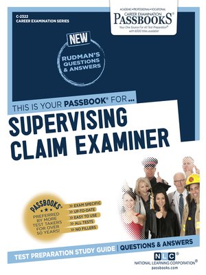 cover image of Supervising Claim Examiner